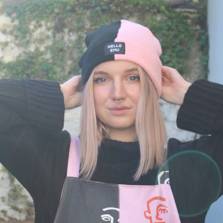 HELLO EMU - Wholesale Beanie - Women's - Half and Half Beanie