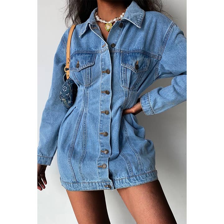 Cowboy Siamese Mid Length Jacket for wholesale by Paperdoll