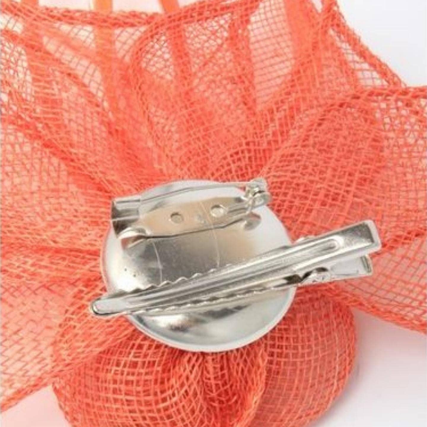 Topkids Accessories - Wholesale Fascinator Hat - Women's - Rose Flower Hair Clip Fascinator Hair Clip Fascinators Hair Clips Sinamay Brooch Pin & Beak Clip Hair Clip Suitable For Girls, Women, Ladies9