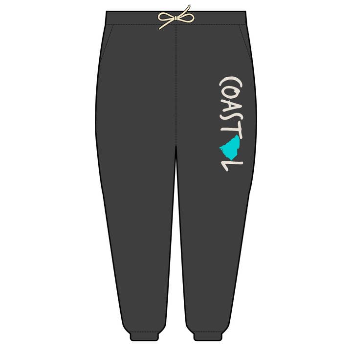 Coastal South Carolina Beach Vibe Unisex Fleece Sweatpants for wholesale by Coastal & Midwest State of Mind