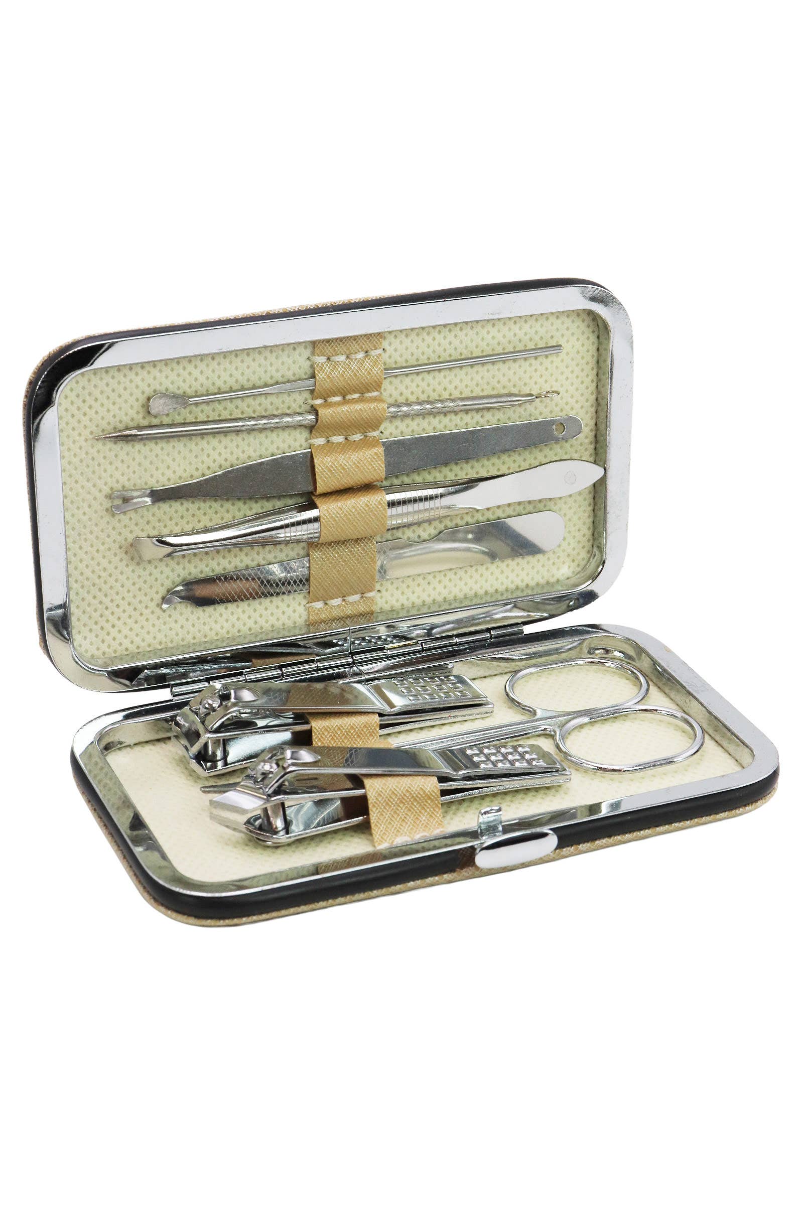 Cap Zone - Wholesale Nailcare Set - 8 Pcs Solid Stainless Steel Nailcare Kit Set16