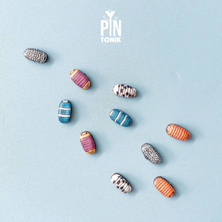 Isopod Earrings - Quirky Pill Bug Costume Jewelry for wholesale by PinTonik
