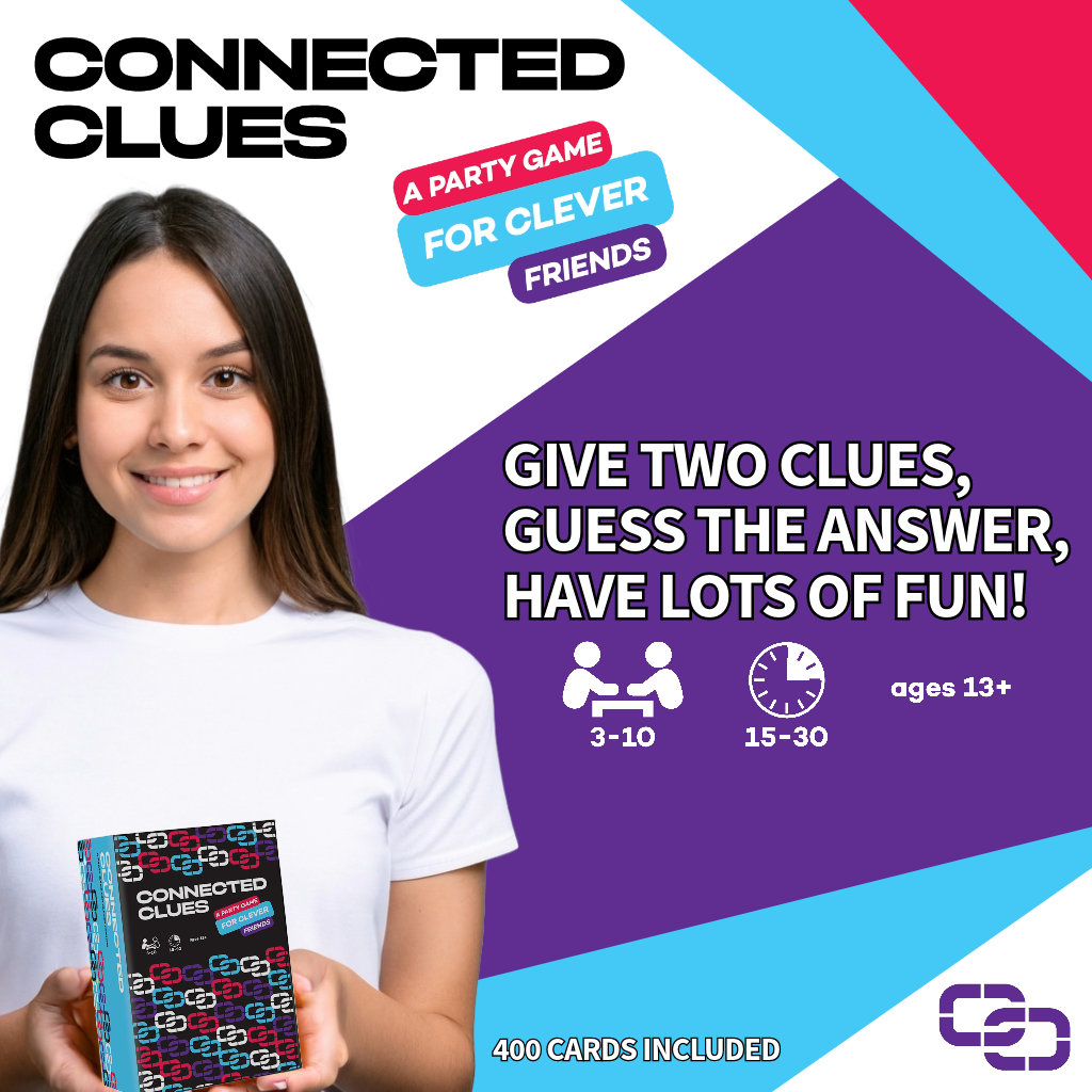 Connected Clues - Wholesale Card Game - Connected Clues Party Game1