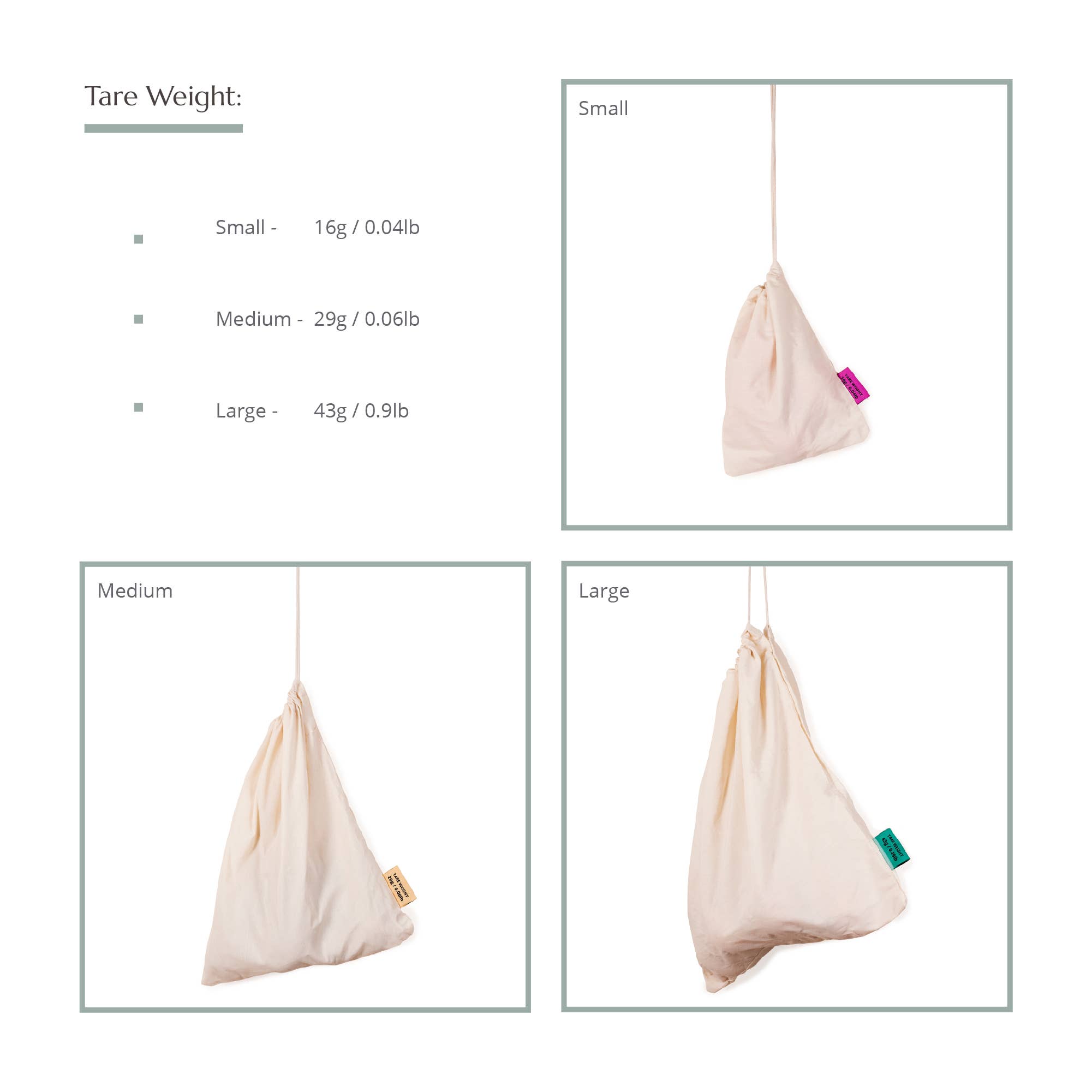 Wild and Stone – wholesale Livsmedels-/Shoppingväska – Återanvändbara påsar för frukt och grönt i ekologisk bomull2