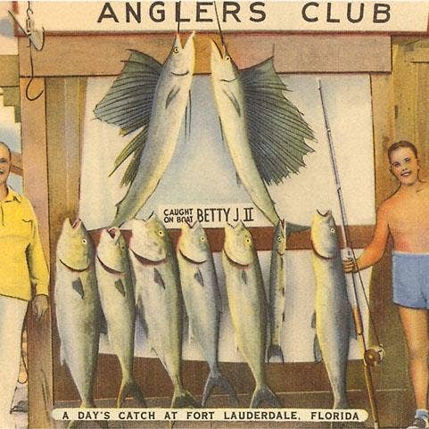 Impressão de Arte FL-747 Peixe, Ft. Lauderdale, Florida por atacado de Found Image Press