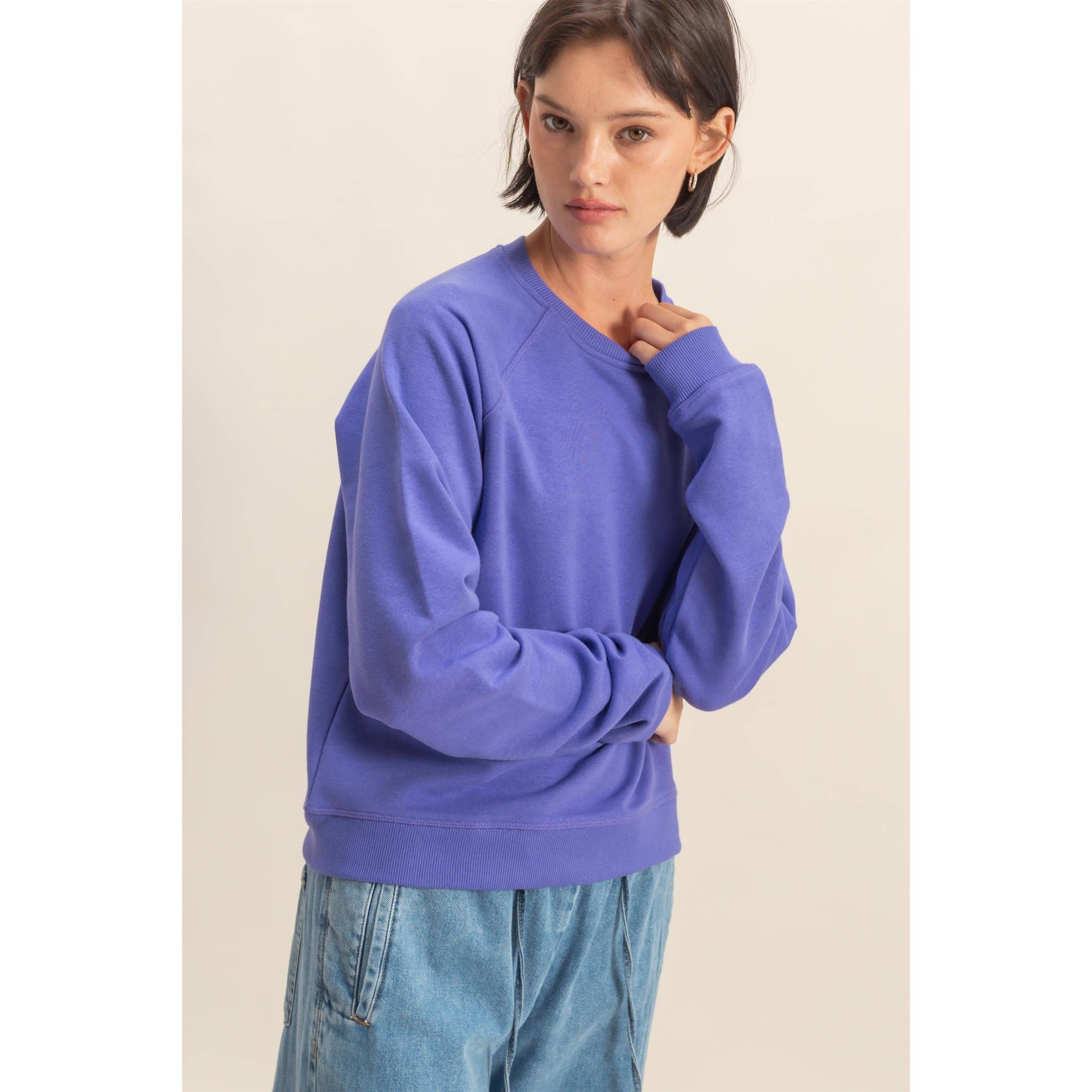 HYFVE - Vendita all'ingrosso Felpa - Donna - Felpa Comoda con Girocollo e Maniche Raglan9