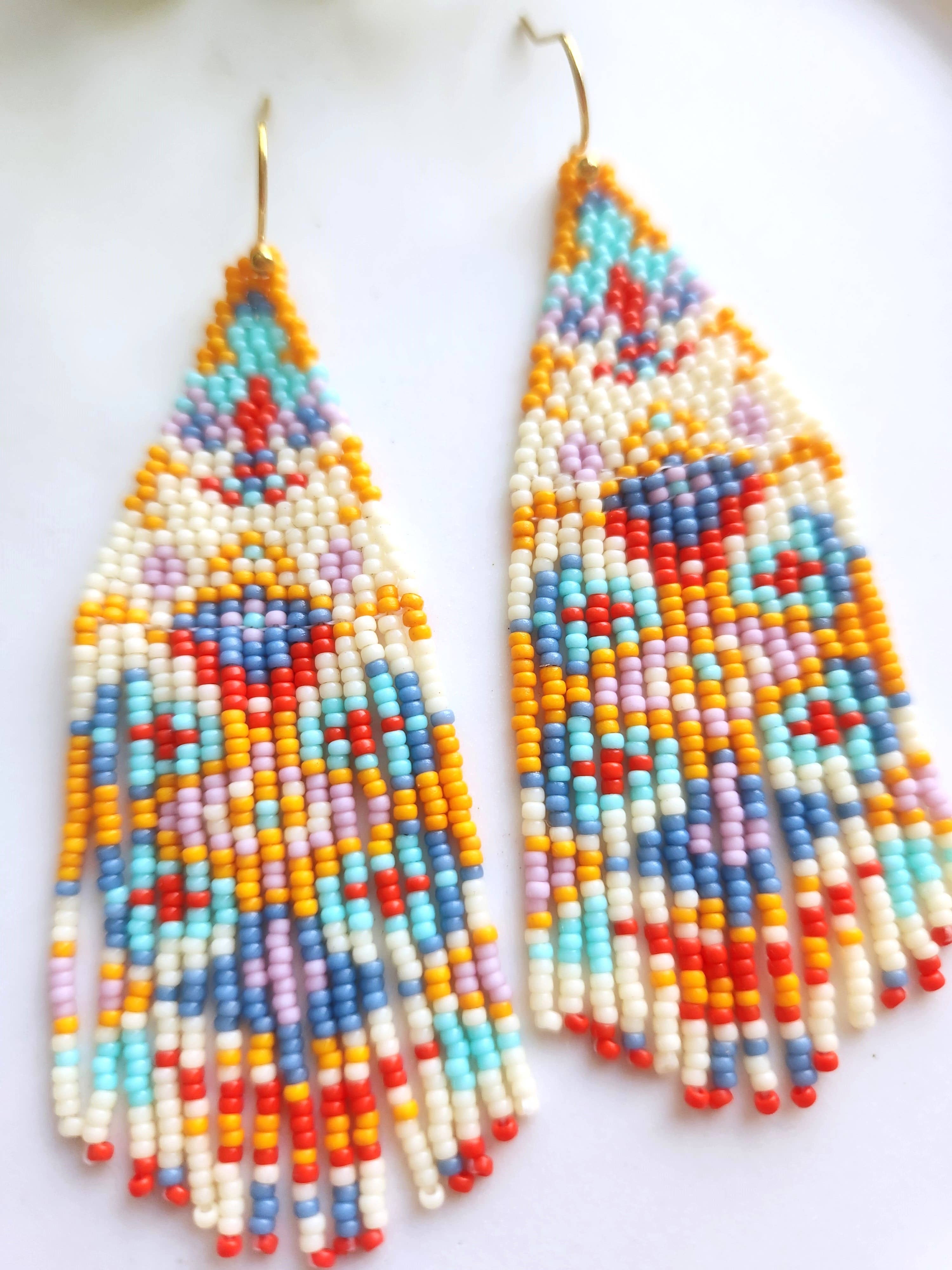 Harvest Lane Design - Wholesale Dangle Earrings - The Mareldia in Cream1