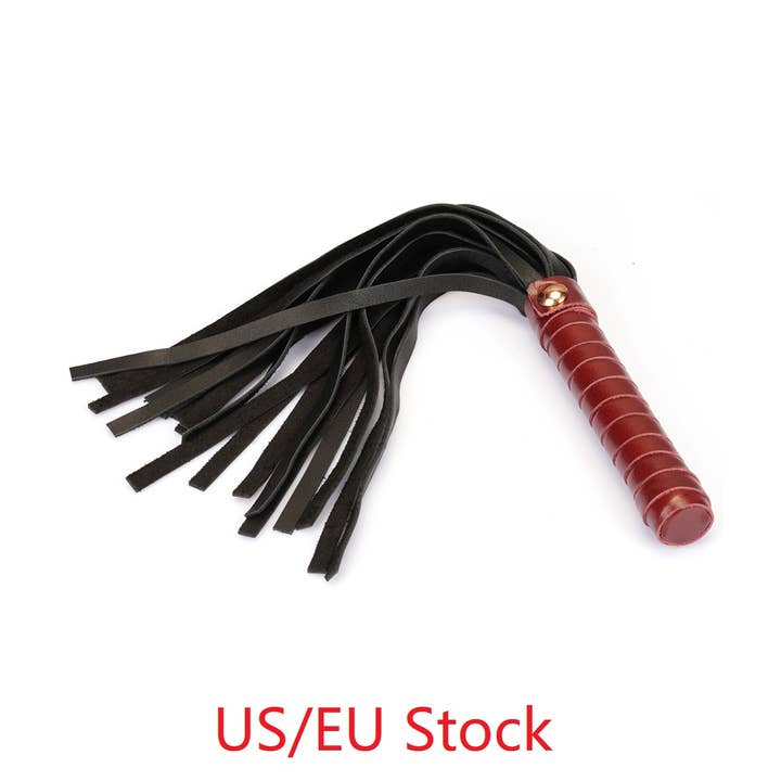 Vinrött läder Mini Flogger för wholesale av Liebe Seele