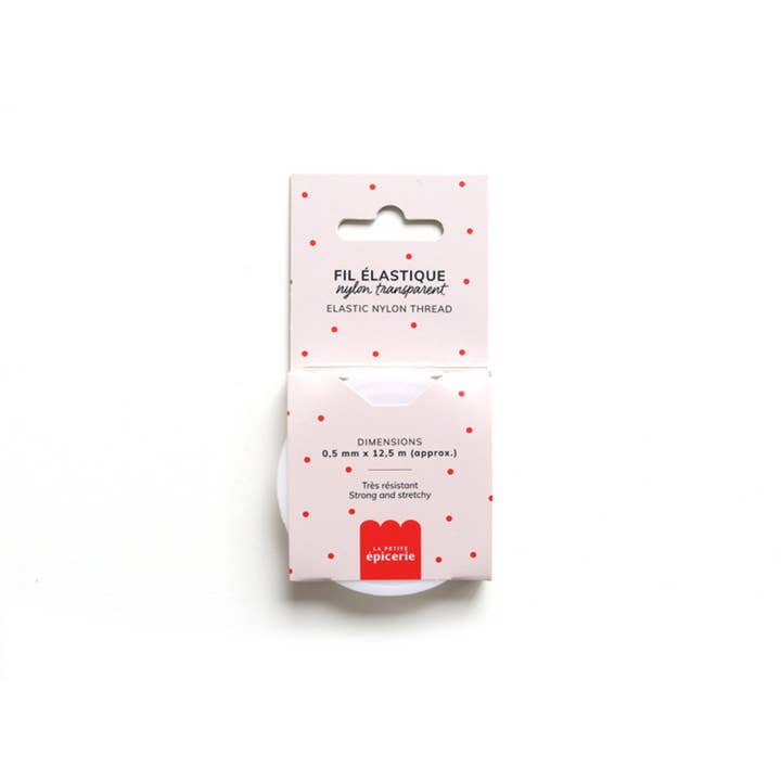 La Petite Épicerie - Wholesale Craft Supplies - 12.5 m or 0.5 mm nylon elastic thread - Clear