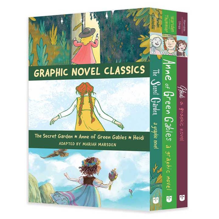 Simon & Schuster - Wholesale Graphic Novel - Graphic Novel Classics: The Secret Garden, Anne of Green Gables, and Heidi by Mariah Marsden