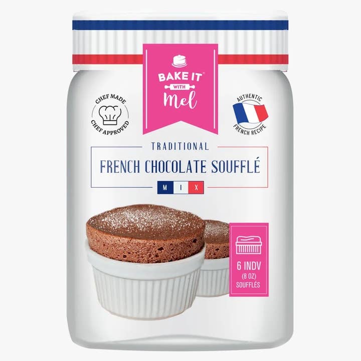 Traditional French Chocolate Souffle Mix for wholesale by Bake it with Mel