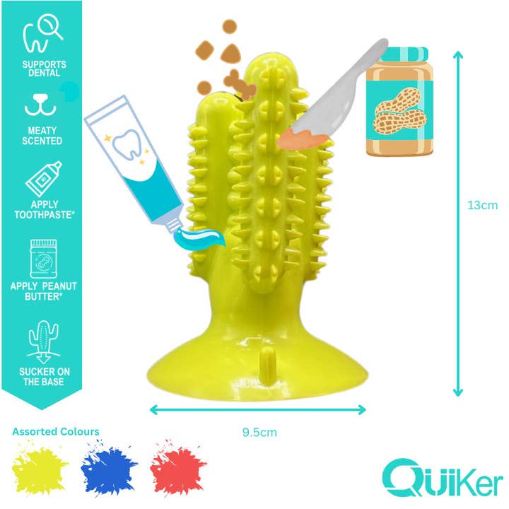 Quiker Pet Products - Wholesale Pet Toy - Dog - Meaty TPR Cactus Dog Toy - 6 Pack Inner3