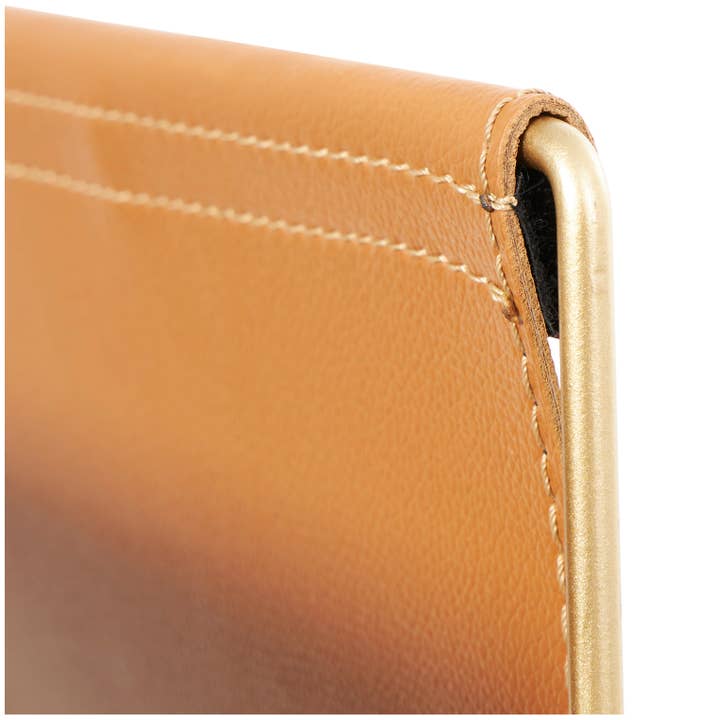UMA Home Decor - Wholesale Magazine Rack - Modern Orange Leather Magazine Holder