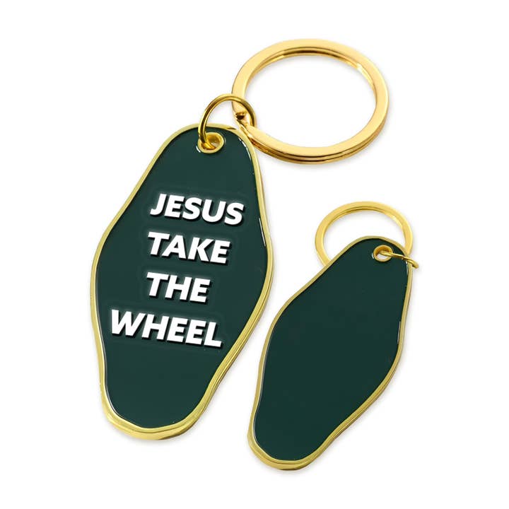 Keychain- Jesus Take The Wheel for wholesale by Toss Designs