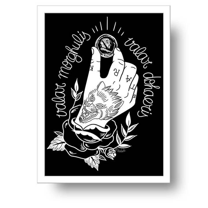 Valar Morghulis Print By La Barbuda for wholesale by La Barbuda - No U.S. custom fees