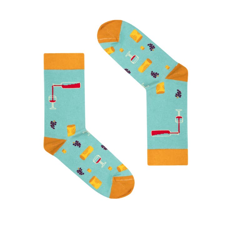 Wine Socks for wholesale by Faves. Socks&Friends