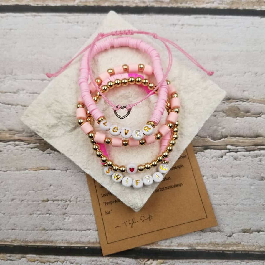 Pink Swiftie Lover Bracelet Set