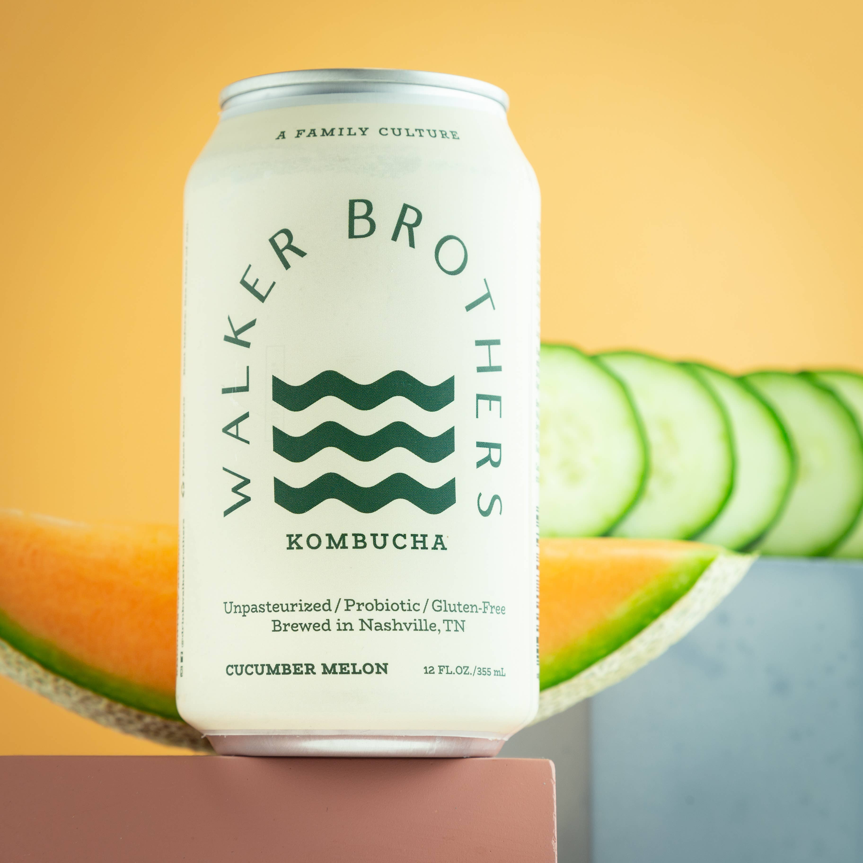 Walker Brothers - Wholesale Kombucha - Cucumber Melon Non-Alcoholic Kombucha3