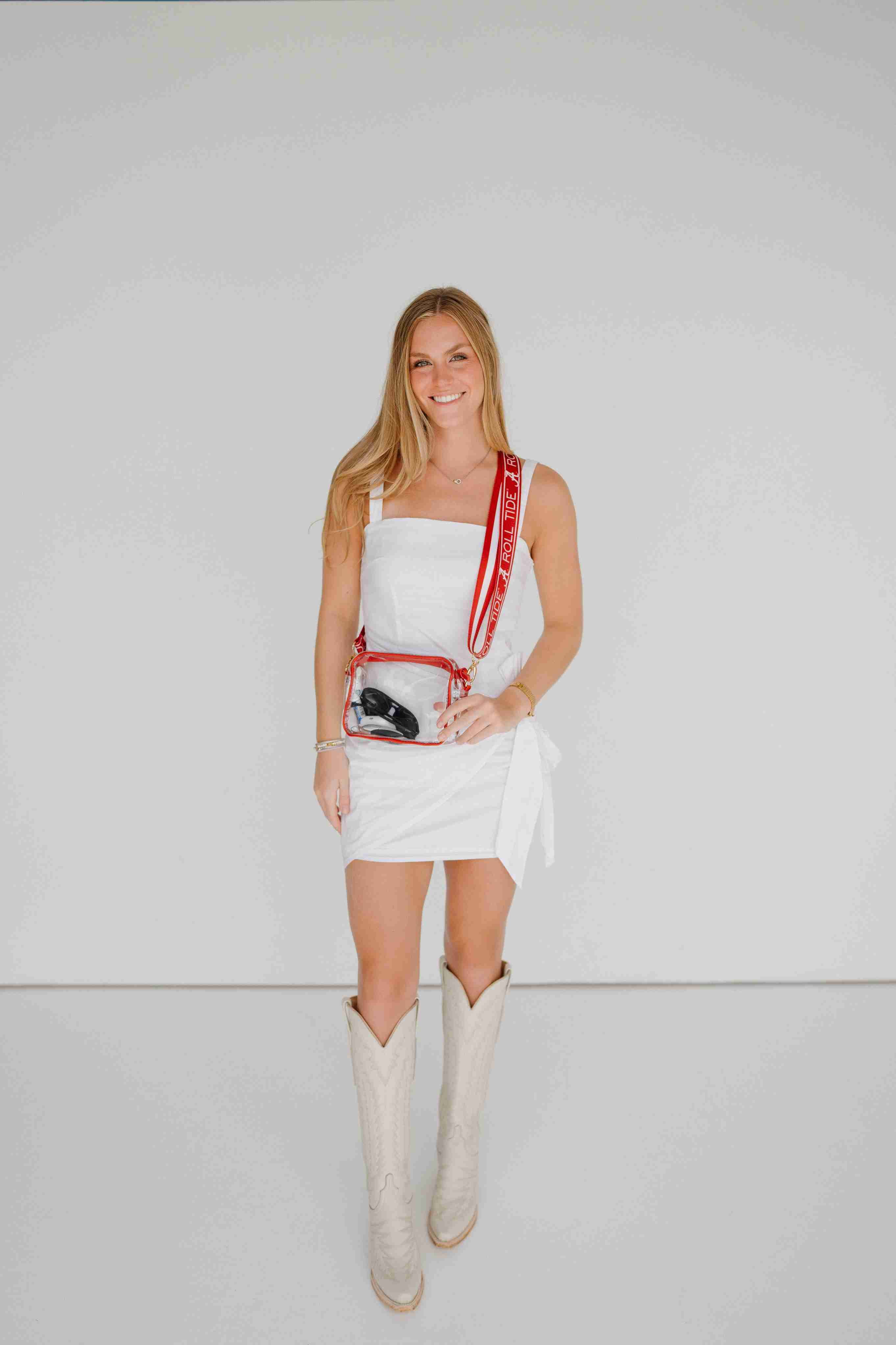 Desden - Wholesale Crossbodytas - Dames - Alabama Roll Tide Transparante Tas voor Speldag - transparante cameratas van Desden5