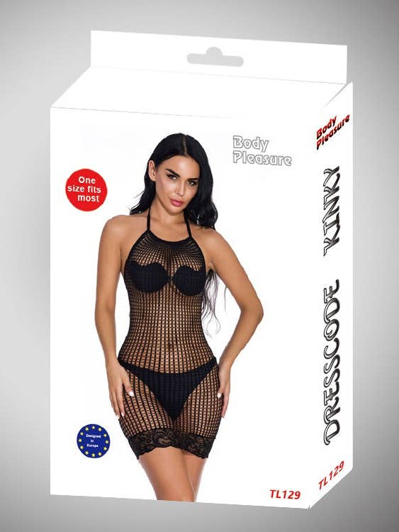 Kinky Pleasure - Wholesale Lingerie Set - Women's - Body Pleasure - TL129 - Sexy Dress - One Size Fits Most - Luxury Gift Box - Black1