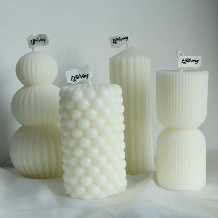 Candela a Colonna Alta, Candela Scultorea, Decorazione per la Casa per la vendita all'ingrosso da parte di Effiliving