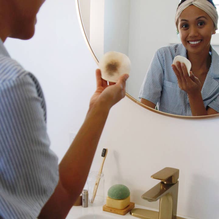 Me Mother Earth - Wholesale Cotton Pad - Hemp Cotton Rounds 10 Pack with Mesh Cotton Laundry Bag