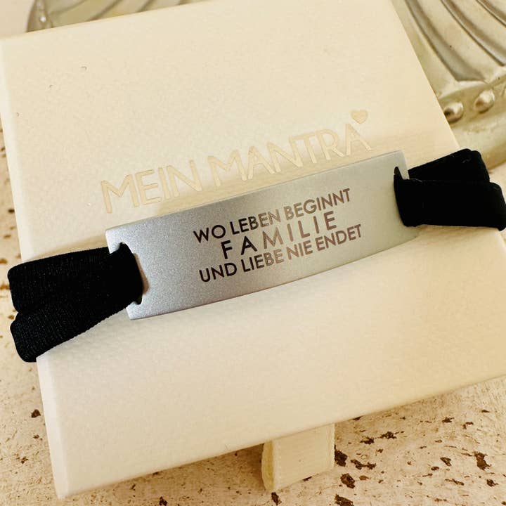 Mein Mantra – wholesale Wristband – Feel Free Bracelet - FAMILY WHERE LIFE BEGINS AND LOVE NEVER ENDS3
