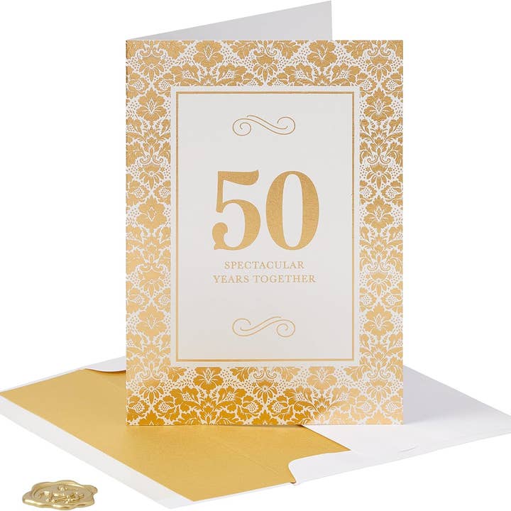 NIQUEA.D - Wholesale Anniversary Card - 50th Golden Anniversary Card4
