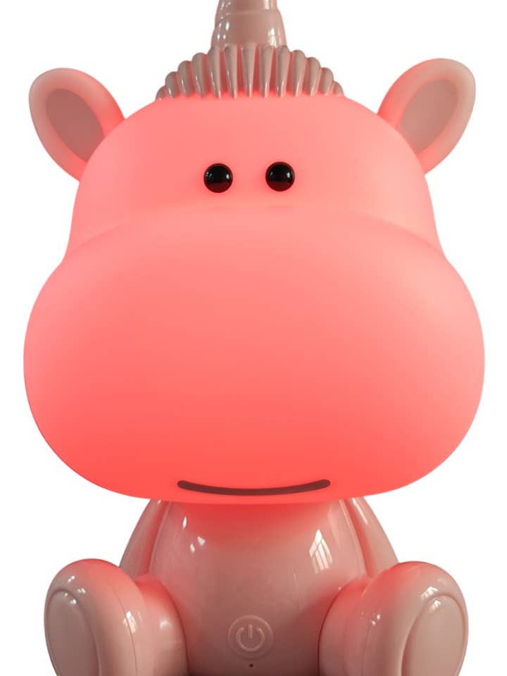DF20271-A - Lampe Tactile Licorne Rose à LED Changeant de Couleur pour la vente par David Fischhoff Ltd