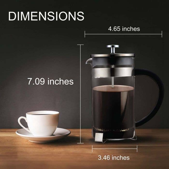 HIC - Harold Import Co. - Wholesale Kitchen Tool/Gadget - Fino French Press Coffee Maker, 3 Cup3