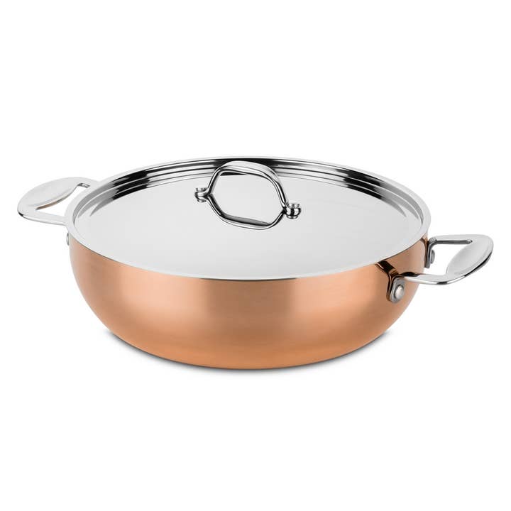 Saute Pan 2 Handles With Lid Cm 28 Toscana for wholesale by Mepra SPA