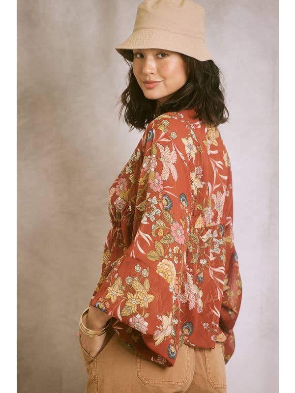 Auburn Chiffon Lurex Top for wholesale on Faire2