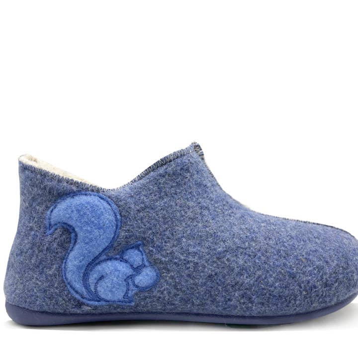 thies 1856 ® Botas Pantufa Orgânicas para Crianças PET vegan azul-marinho por atacado de thies