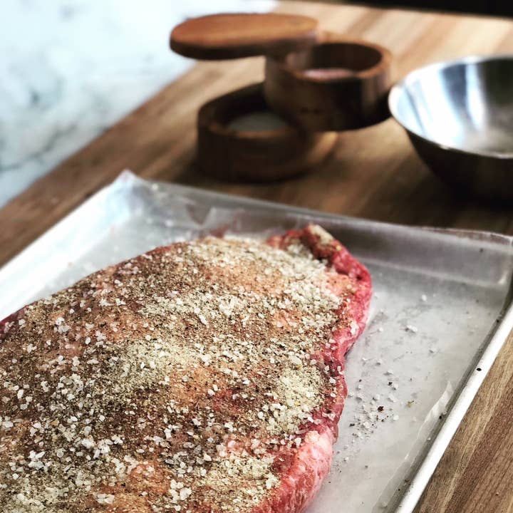 Fox Run Brands – Großhandel Salzmühlen – Ironwood Appalachian Salzkeller, Akazie, 10,2 x 10,2 x 6,3 cm5