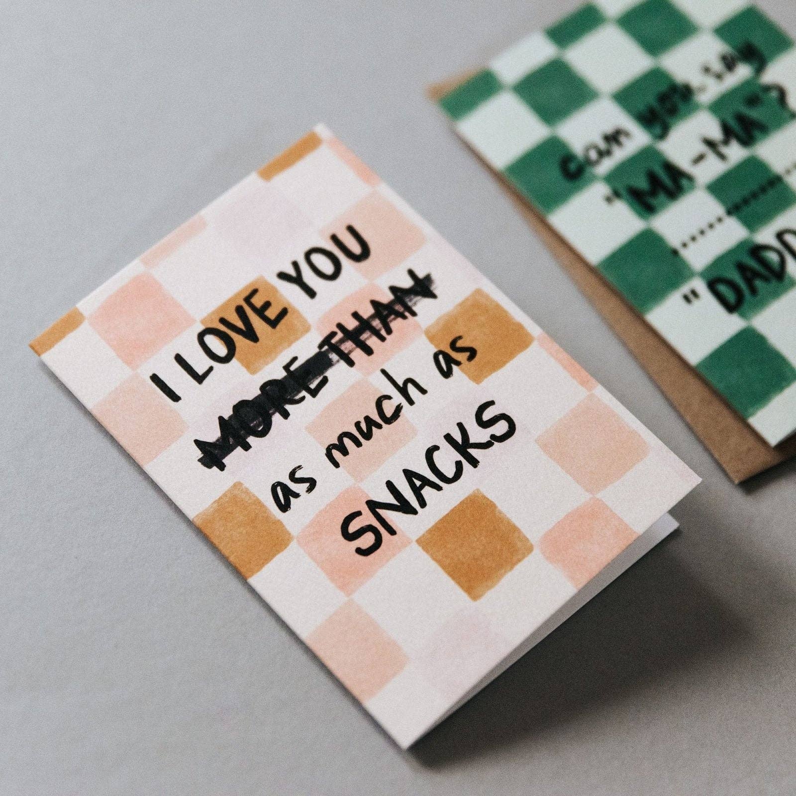 I am Nat Ltd - Wholesale Love Card - I Love You As Much As Snacks Card3