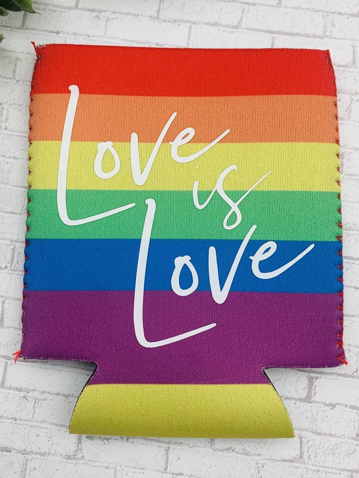 Love Is Love Can Cooler for wholesale by Dirty Grove by Hazel Grove Customs
