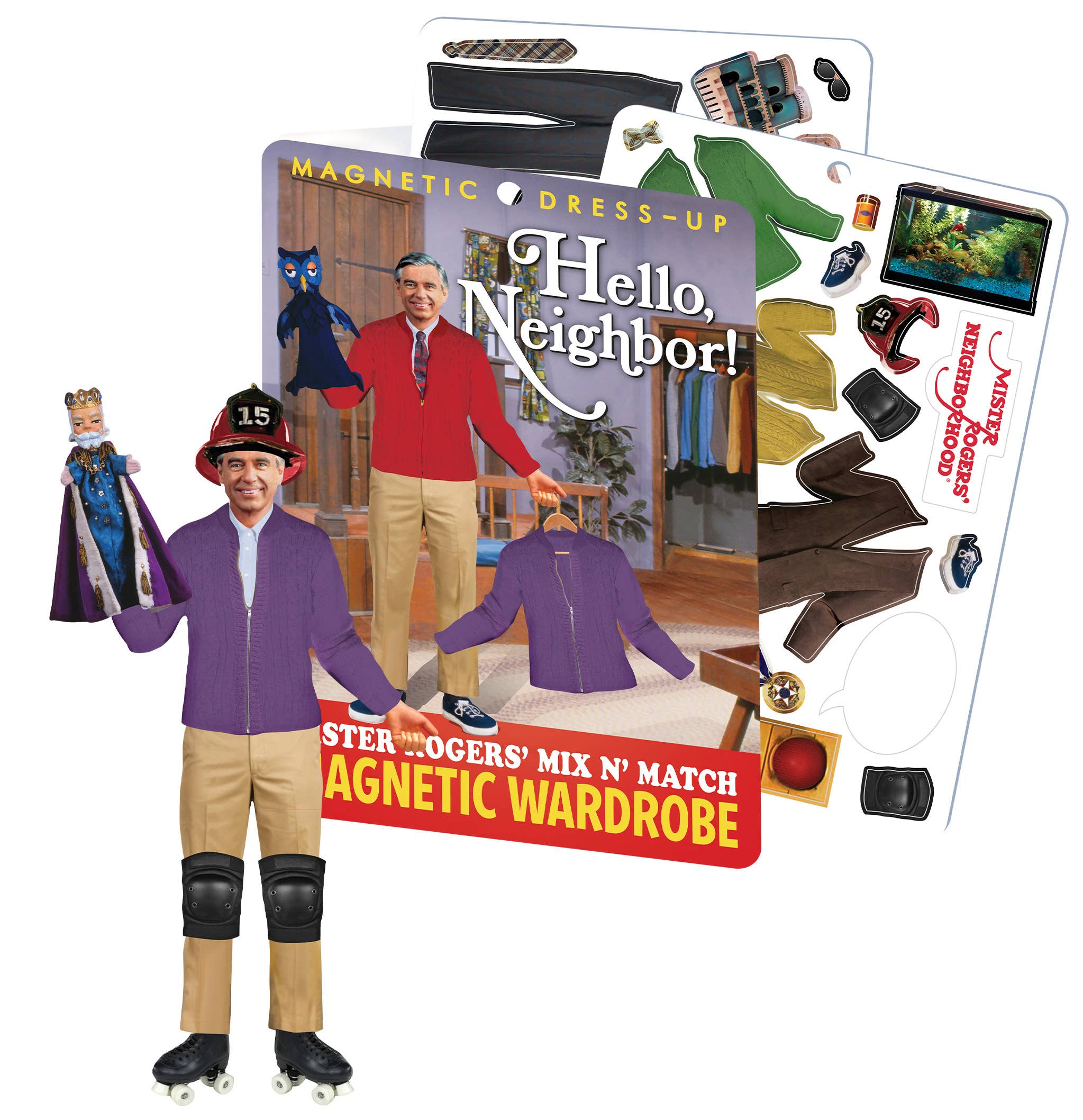 Unemployed Philosophers Guild - Wholesale Magnet - Mister Rogers Dress Up2