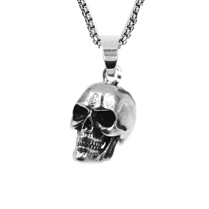 Awaken - Wholesale Individual Charm/Pendant - Stainless Steel Skull Pendant Amulet Pendant - Q-1222