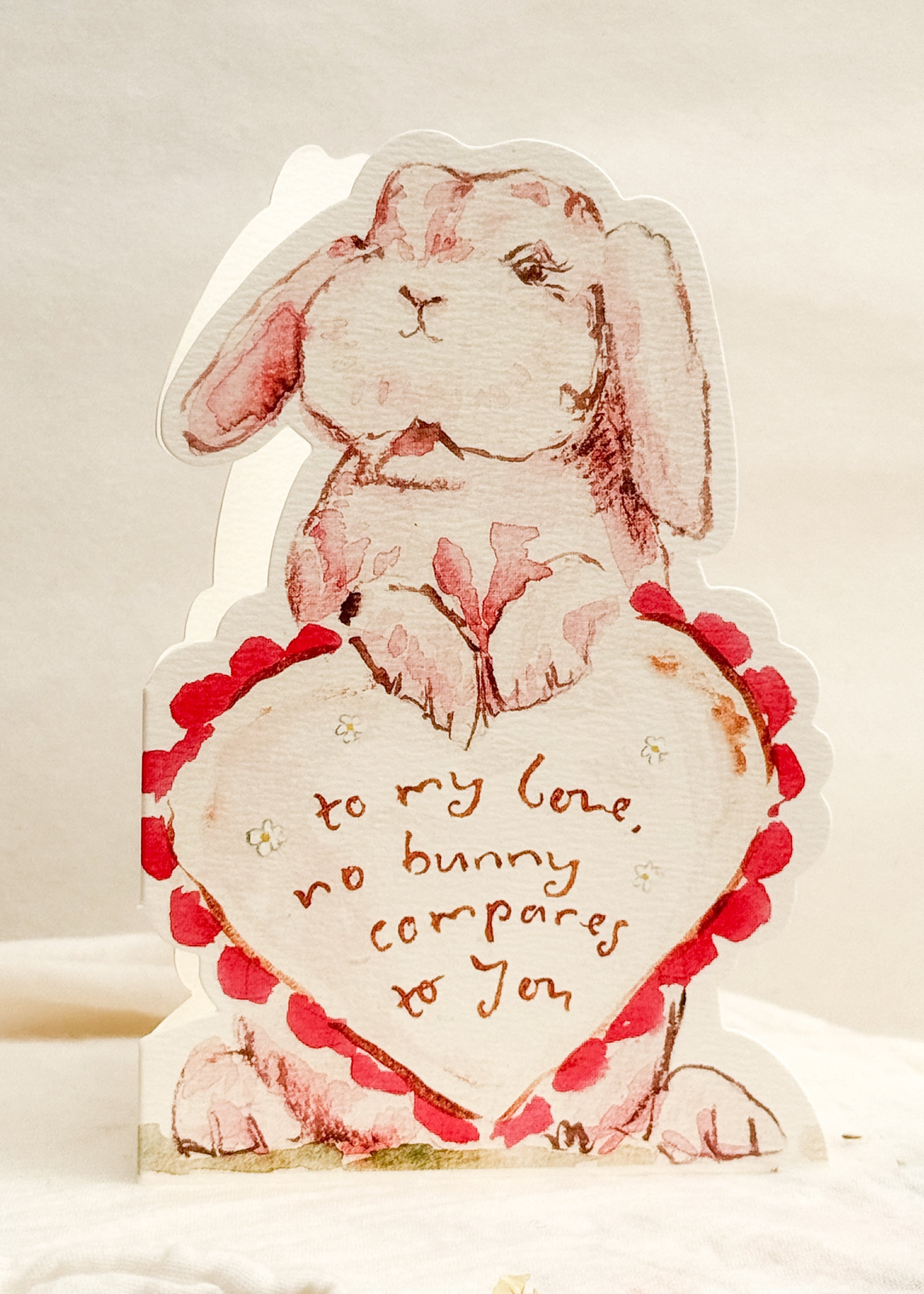 Sophie Amelia Creates - Wholesale Love Card - No bunny compares - shaped card2