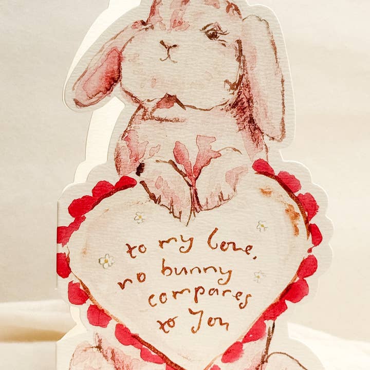 Sophie Amelia Creates - Wholesale Love Card - No bunny compares - shaped card2