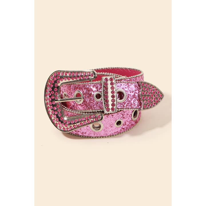 Anarchy Street - Wholesale Belt - Women's - Glitter Grommet Rhinestone Studded Belt
