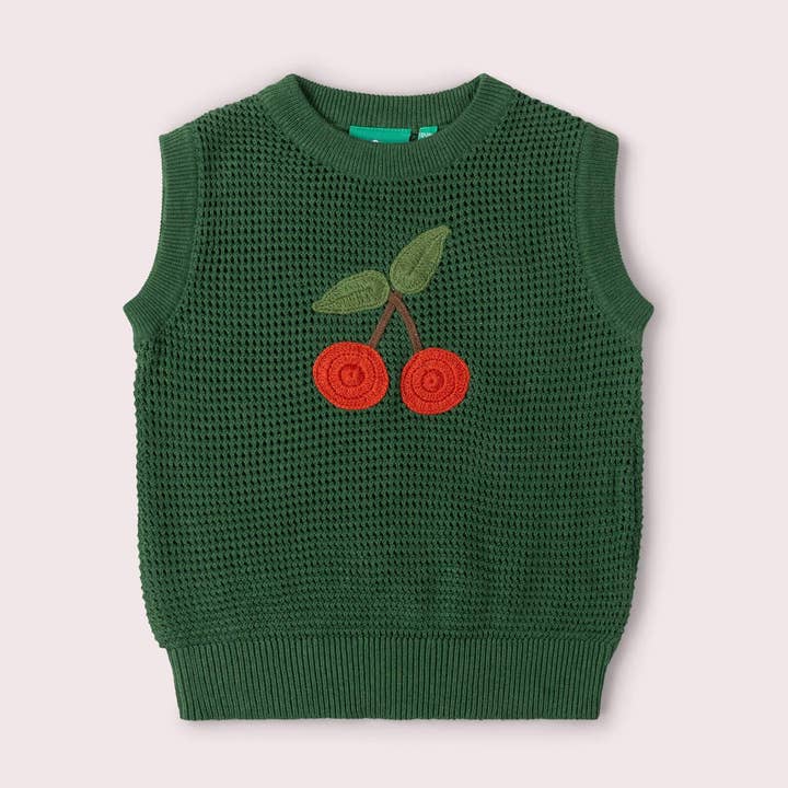 Pulôver de Malha Little Cherry por atacado de Little Green Radicals EU