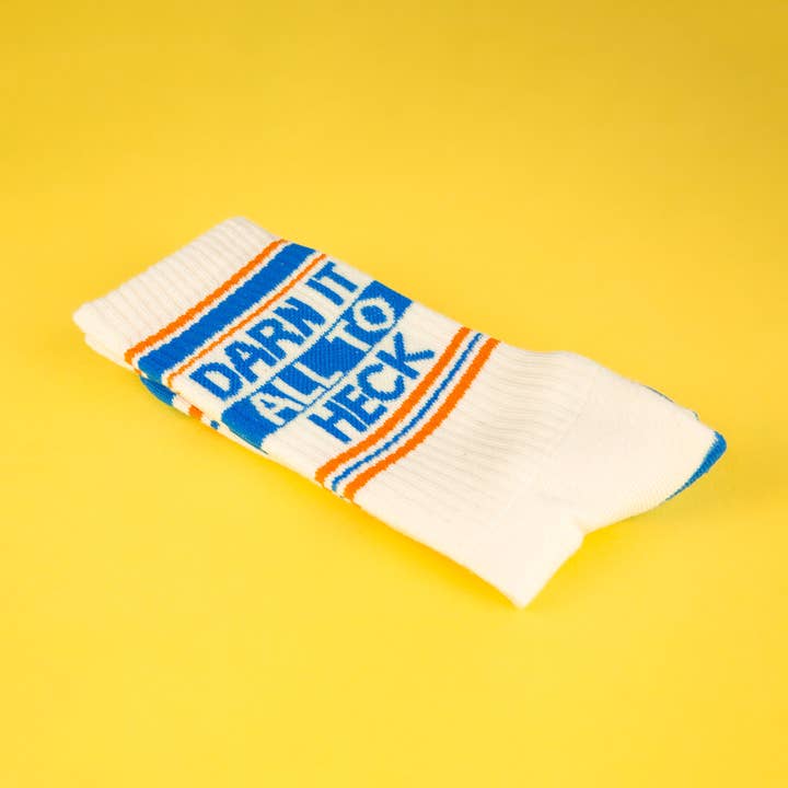 Gumball Poodle - Wholesale Socks - Unisex - Darn It All To Heck Gym Crew Scoks