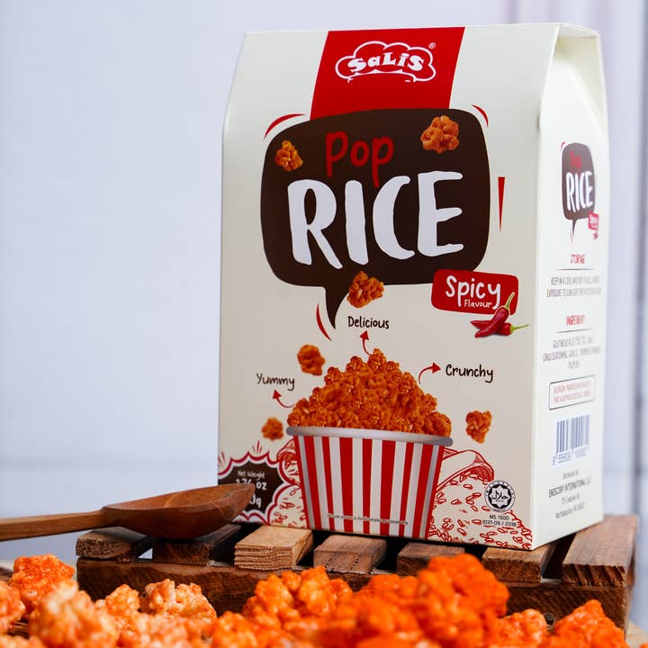 Enescorp International LLC - Wholesale Puffed Rice Treat - Cheesy and Spicy Pop Rice, 1.8 oz (50 gm)5
