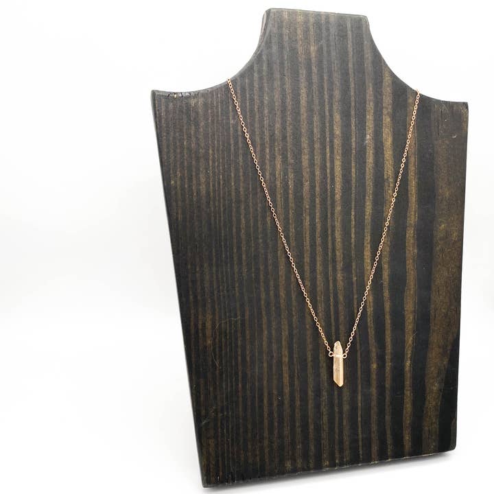 Luna Pines – Colar pingente/pendente por atacado – Colar de quartzo tangerina todos os dias4