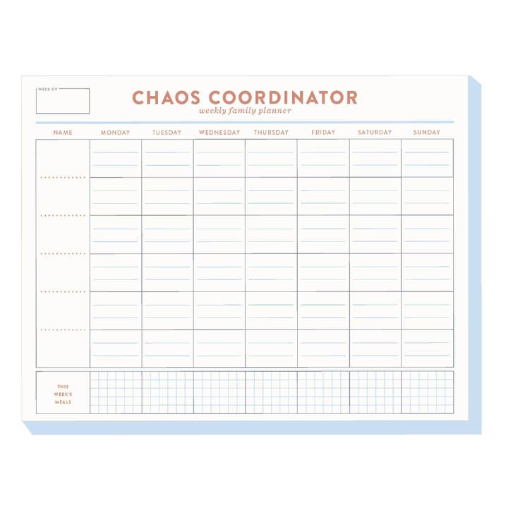 Chaos-Koordinator Familienplaner 21,6x28 cm Notizblock für den Großhandel von Studio Calico