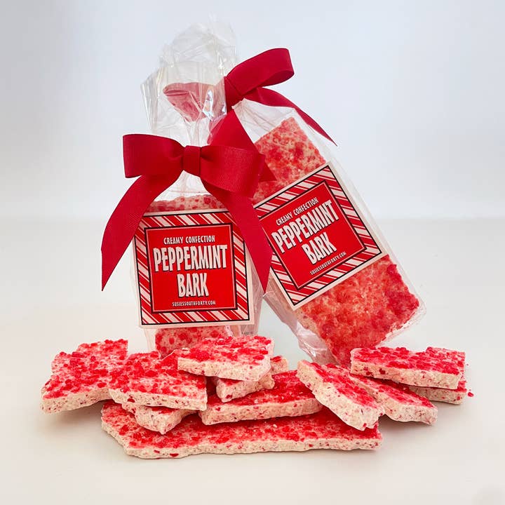 Peppermint Bark for wholesale by Susie's South Forty Confections