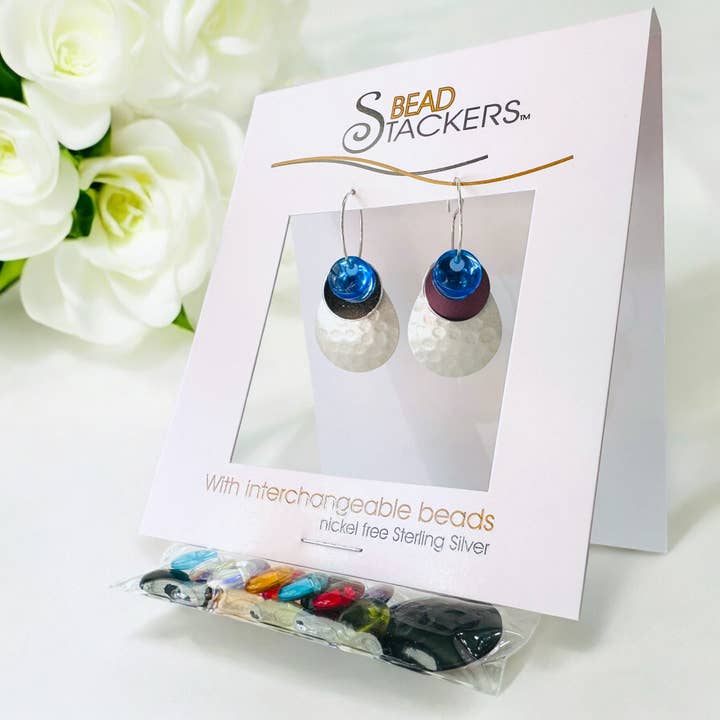 MMLT36 - Earrings come with 9 interchangeable colours. for wholesale by Conversations in Jewellery