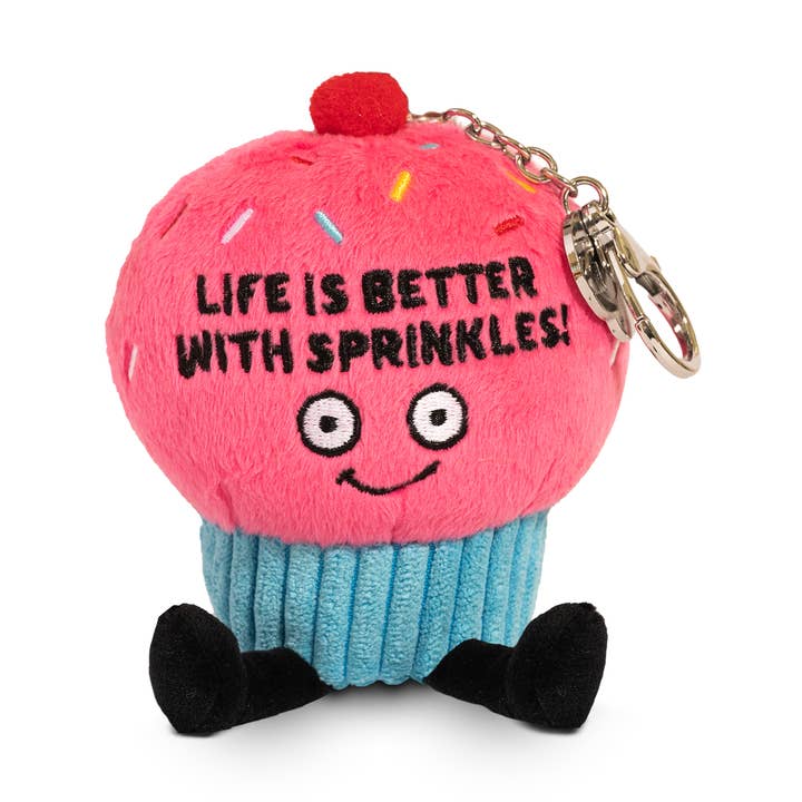 Cute Plush Cupcake Bag Charm Soft Cuddly Toy Funny Gift for wholesale by Punchkins