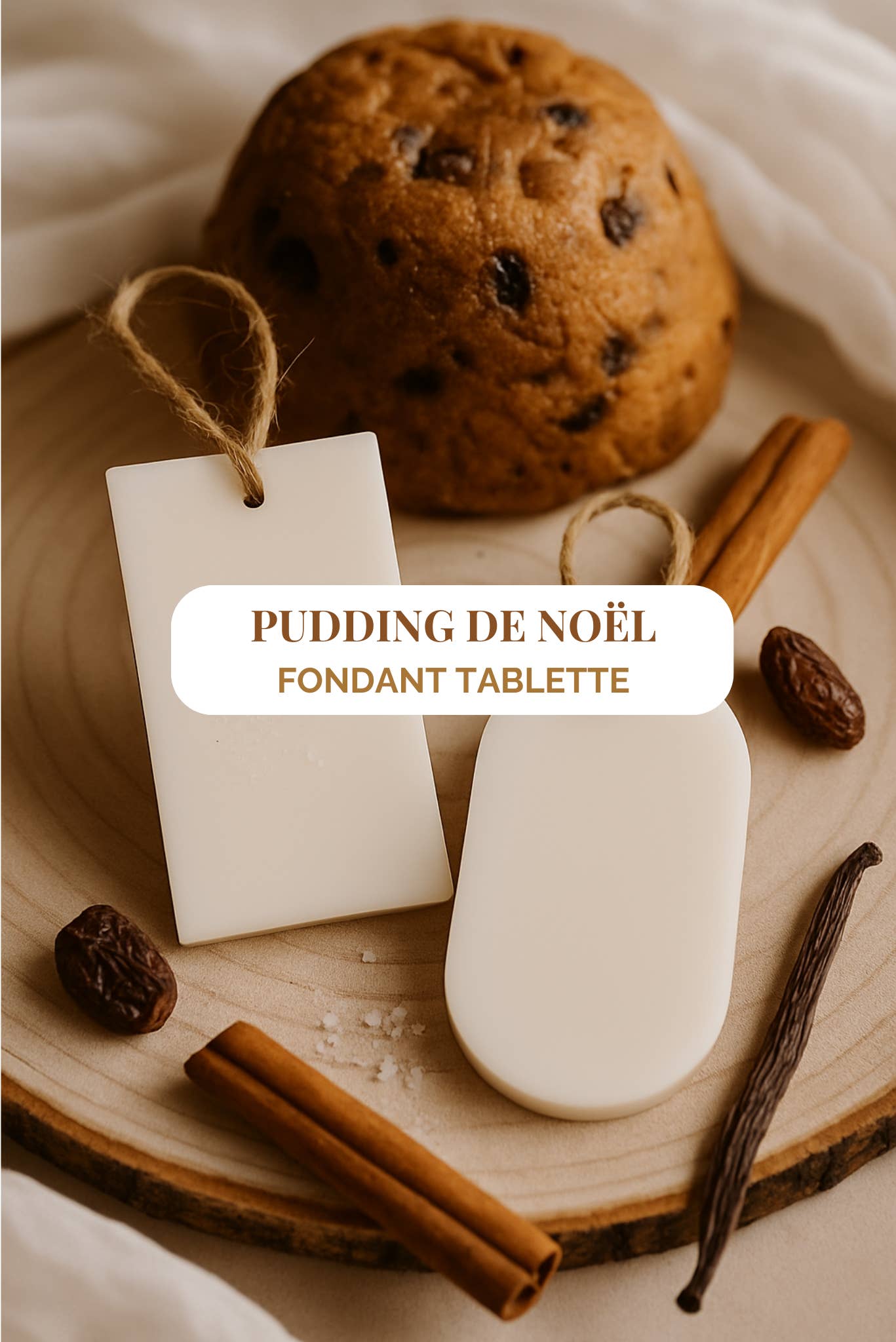 WILD CHILD Bougies & Co - Wholesale Wax Melt - “Christmas pudding” Fragrant wax tablet 10am